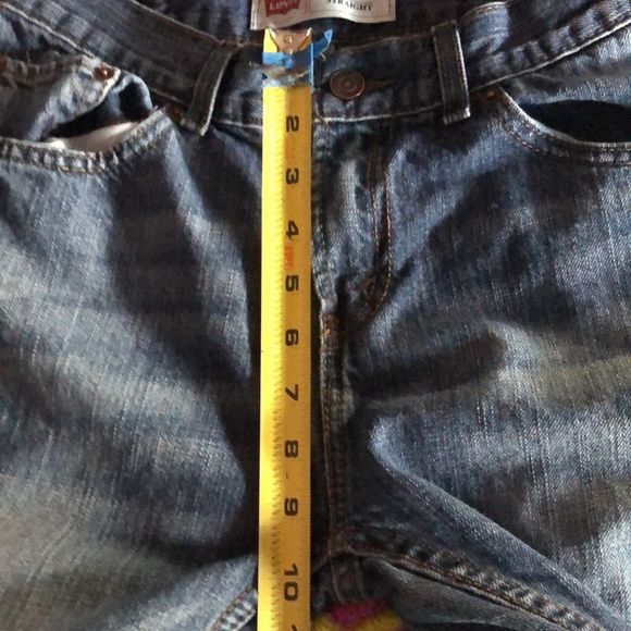 Levis 505 straight jeans sz 16 Reg/ 28 x 28, med wash/5 pocket - Picture 11 of 14